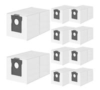 BUCOMTU Lot de 10 sacs pour aspirateur compatibles pour Dreame L10s Ultra Gen2/Gen3, L40s Pro, X50/X40, Mova P50/V50/E30 Ultra, Z60 Ultra - 3,2 L, idéal pour foyers avec animaux