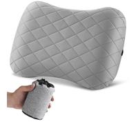 BUCOMTU Oreillers Gonflables,Oreiller Gonflable de Voyage Parfaits pour Les Voyages,Camping,Plein air,Pêche (Gris)
