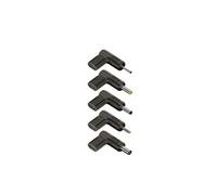 BUD-AS - Kit adaptateur de connecteur d'alimentation pour prise CC de 6,0 mm (ID : 3,7 mm) - 19.5 - 20 V - Alimentation USB (100 W), connecteur à 90