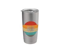 Bud Limited Edition Vintage Retro Sunset Graphic Homme Gobelet isotherme en acier inoxydable double paroi