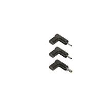 BUD-SM - Kit adaptateur de connecteur d'alimentation - 19.5 - 20 V - Alimentation USB (100 W), connecteur à 90 ° - noir