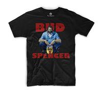 Bud Spencer® T-shirt avec inscription en allemand « Sie nannten das Moustiques » Noir - Noir - X-Large