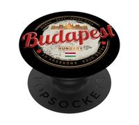 Budapest Design Hongrie Vintage Parlement Souvenir PopSockets PopGrip Adhésif