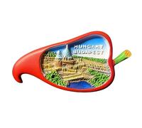 Budapest Hongrie Creative Pepper Aimant de réfrigérateur souvenir de voyage 3D Décoration de réfrigérateur Autocollant magnétique Collection artisanale