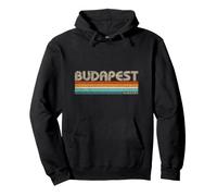 Budapest Hungary Retro Souvenirs Vacances Hongrie Sweat à Capuche