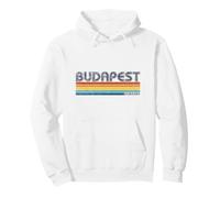 Budapest Hungary Retro Souvenirs Vacances Hongrie Sweat à Capuche