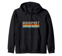 Budapest Hungary Retro Souvenirs Vacances Hongrie Sweat à Capuche