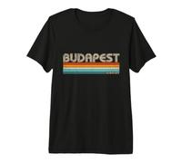 Budapest Hungary Retro Souvenirs Vacances Hongrie T-Shirt Haut de Gamme