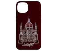 Budapest, Parlement dessiné à la Main, Hongrie Coque pour iPhone 13