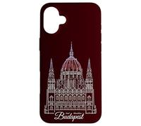 Budapest, Parlement dessiné à la Main, Hongrie Coque pour iPhone 16 Plus