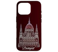 Budapest, Parlement dessiné à la Main, Hongrie Coque pour iPhone 16 Pro
