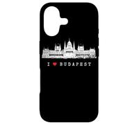 Budapest Parlement Hongrie Vintage Skyline I Love Budapest Coque pour iPhone 17