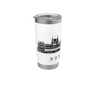 Budapest Parlement Hongrie Vintage Skyline I Love Budapest Gobelet isotherme en acier inoxydable double paroi