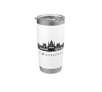 Budapest Parlement Hongrie Vintage Skyline I Love Budapest Gobelet isotherme en acier inoxydable double paroi