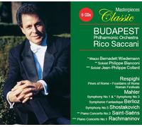 Budapest Philharmonic Orchestra - Classic Masterpieces Volume 3 - Respighi Pines of Rome, Fountains of Rome, Roman Festivals, Mahler Symphonies Nos. 1 & 3, Berlioz Symphonie Fantastique, Shostakovich Symphony No.5, Saint-Saens Piano Concert No.2, Rachmaninov Piano Concerto No.1