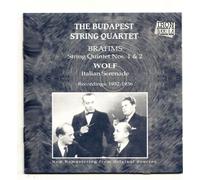 Budapest String Quartet - Streichquartette 1 und 2/Ital. [Import]