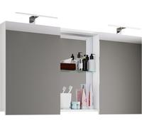 Budasi armoir de salle de bain avec miroir blanc.