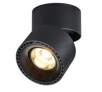 Budbuddy 12W LED Plafonnier Spots Orientables Spots Muraux Pivotants Spots de Plafond Noir Eclairage de plafond Intérieur Moderne pour Couloir Salon Bureau Boutique et Plus 3000K