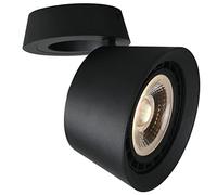 Budbuddy 12W Spots de Plafond Réglables Spots Led Interieur Plafonnier LED Spots GU10 Lampe de Plafonnier Blanc Luminaire de Spots Led de Plafond Cylindre Lampe de Spots Moderne (12W Noir)