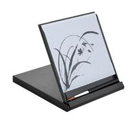 Buddha Board | Mini planche Buddha Board 12x12 cm | Plastique épais avec finition brillante | Comprend un pinceau et douze autocollants à personnaliser | Écologique (Noir)