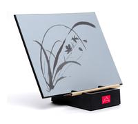 Buddha Board Peinture Le Set d'art Original à l'eau avec Pinceau Bambou & Support pour Méditation Pleine Conscience - Fournitures de Peinture & Zen Idéal pour Femme ou Homme