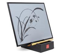 Buddha Board Peinture Le Set d'Art Original à l'Eau avec Pinceau Bambou & Support pour Méditation Pleine Conscience - Fournitures de Peinture & Zen Idéal pour Femme ou Homme