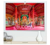 BUDDHA - Buddhistische Tempel in Nordthailand (hochwertiger Premium Wandkalender 2026 DIN A2 quer), Kunstdruck in Hochglanz: Mystische Tempel des Buddhismus in Nordthailand
