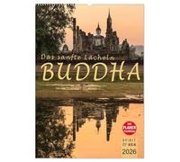 BUDDHA - Das sanfte Lächeln (Wandkalender 2026 DIN A2 hoch), CALVENDO Monatskalender: Zwölf Fotografien, die Ruhe und Harmonie ausstrahlen.