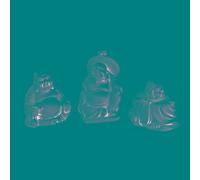 Buddha En Plâtre 3 Pièces