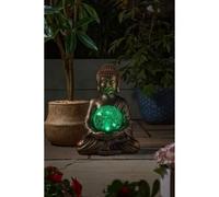 Smart Garden Products Figurine solaire Buddha Et Globe Solire 10 LED 35 x 26 x 23 cm Blanc chaud