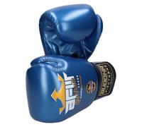 BUDDHA FIGHT WEAR - Gants de boxe métalliques Thailand Spectrum conçus pour l'entraînement et le sparring en Muay Thai Kickboxing Fitness - Hommes et femmes - 10 oz 12 oz 14 oz 16 oz (bleu, 12 oz)