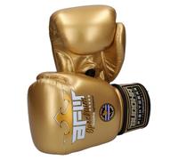 BUDDHA FIGHT WEAR - Gants de boxe métalliques Thailand Spectrum conçus pour l'entraînement et le sparring en Muay Thai Kickboxing Fitness - Hommes et femmes - 10 oz 12 oz 14 oz 16 oz (doré, 10 oz)