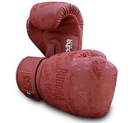 Buddha Fight Wear. Gants d'entraînement et de combat, édition spéciale, fabriqués à la main, boxe, Muay Thai, kick boxing et MMA - Bordeaux mat, 400 ml