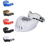 BUDDHA FIGHT WEAR Protège-dents Future pour adultes et enfants à partir de 12 ans pour tous les sports de contact, y compris le rugby, le MMA, le kickboxing, le judo, le hockey et la boxe (blanc-noir)