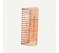 BUDDHA NATURAL Peigne à shampooing à dents larges en bois de margousier - démêlant en douceur pour des cheveux sains