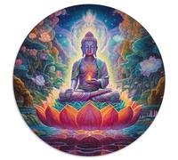 Buddha Statue 1000 Pieces Puzzles Ronds Puzzle Cadeaux Jeu Cadeau Unique Puzzle De Qualité Supérieure