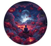 Buddha Statue 1000 Pieces Puzzles Ronds Puzzle Cadeaux Jeu D'Intelligence Puzzle DIY