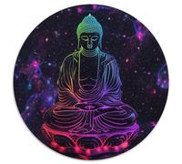 Buddha Statue 1000 Pieces Puzzles Ronds Puzzle De l'art De La Décoration Moderne Jeu Cadeau Unique Puzzle DIY