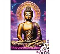 Buddha Statue Puzzle 1000 Pièces Educa Jouet en Bois Divertissement Créatif Décoration Intérieure Boho Jeu Éducatif Challenge Toy Adultes & Enfants des 14 Ans 1000pcs (75x50cm)