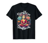 Buddha Yoga Breathe Zen Lotus T-Shirt