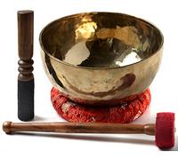 BUDDHAFIGUREN Bol Chantant tibétain - Nouveau Style, 1000-1100 grammes, Comprend Les Accessoires