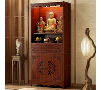 Buddhist Altar Table avec Rangement, Table de Prière, Étagère D'autel de Méditation avec Tiroir pour la Maison, Le Salon, la Salle de Méditation(70cm/28in)