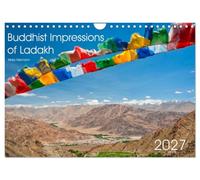 Buddhist Impressions of Ladakh (Wall Calendar 2027 DIN A4 landscape), CALVENDO 12 Month Wall Calendar: Buddhist monasteries and dances