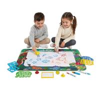 BUDDY BABY AquaPaint - Tapis magique pour enfant XL à peindre à l'eau - Dimensions super larges 150 x 100 cm - Jouet éducatif de 3 à 12 ans - Avec accessoires - Avec boîte cadeau (Dinosaures)