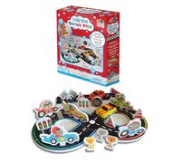 Buddy & Barney: Bath Time Grand Prix - Construisez une piste de course flottante, 2 voitures de course à l'eau, autocollants en mousse et puzzle de piste, jouet interactif, enfants à partir de 3 ans