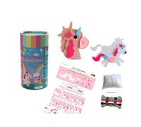 Buddy & Barney Kit de couture en feutre - Licornes | Ensemble d'activités de couture sans danger pour les enfants Licorne Conte de fées Arts et travaux manuels pour enfants Licorne facile à apprendre