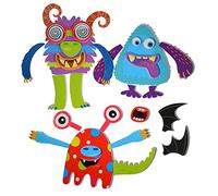 Buddy & Barney , Silly Monsters Bath Stickers , Bath toys for babies 1 2 3 4 5 year olds Fun bath toy toddlers silly faces