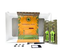 Buddy Bud Trim Tray Plateau de coupe et bol de coupe 30 x 50 cm avec tamis de 150 microns - Débroussailleuse et filtre à pollen pour Dry Sift - Kit de coupe et shaker à pollen
