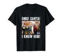 Buddy Film de Noël avec Citation « OMG! Santa! I Know Him! » T-Shirt