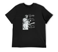 Buddy Guy Two Fisted Born to Play Guitar SC-Ca Tour Mens T-Shirt Fashion Casual Unisex Black Tee S